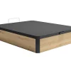 Sommier coffre 120 x 200 cm - Naturel clair et noir - NAMOSI de YSMÉE