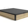 Sommier coffre 140 x 190 cm - Naturel clair et noir - NAMOSI de YSMÉE