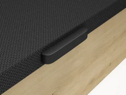 Sommier coffre 140 x 190 cm - Naturel clair et noir - NAMOSI de YSMÉE