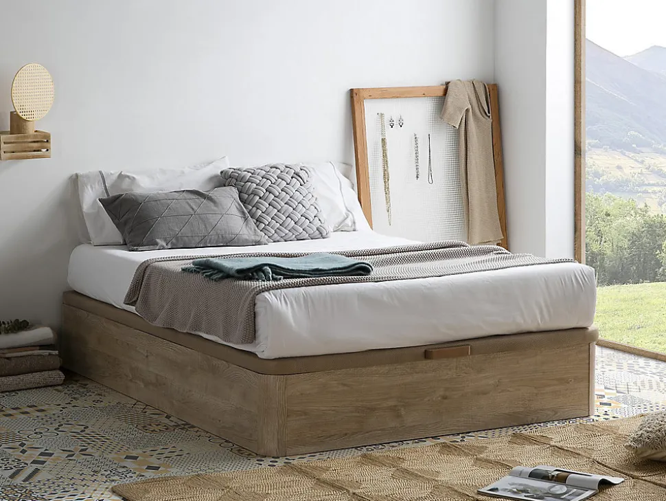 Sommier coffre 140 x 190 cm - Naturel clair - HESTIA de YSMÉE