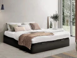 Sommier coffre 180 x 200 cm - Noir mat - HESTIA de YSMÉE