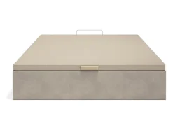 Sommier coffre 160 x 200 cm - Tissu beige - CENOVAS de YSMÉE