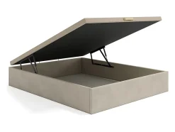 Sommier coffre 160 x 200 cm - Tissu beige - CENOVAS de YSMÉE