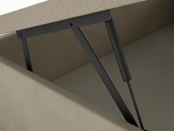 Sommier coffre 160 x 200 cm - Tissu beige - CENOVAS de YSMÉE