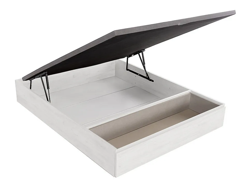 Sommier coffre avec tiroir 140 x 190 cm - Blanc - HESTIA de YSMÉE