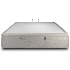 Sommier Coffre Bouclette Gris 160x200 H39cm