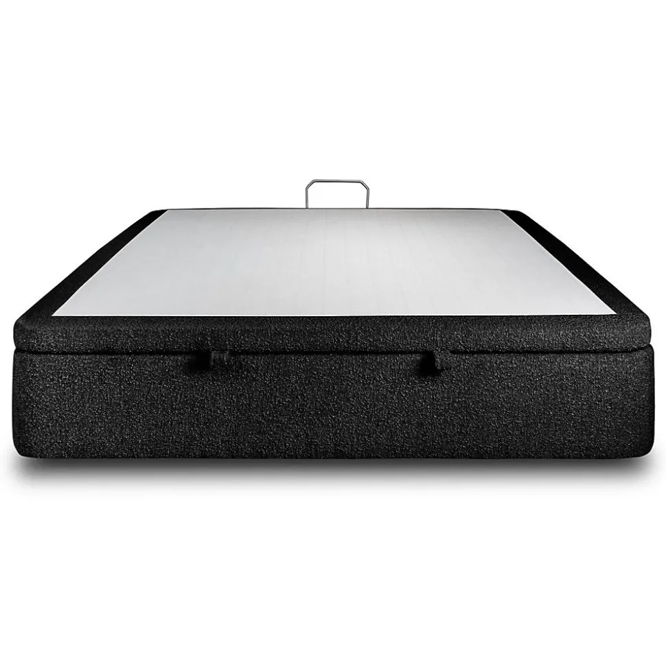 Sommier Coffre Bouclette Noir 140x200 H39cm