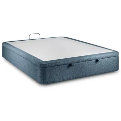 Sommier Coffre Bouclette Bleu 200x200 H39cm