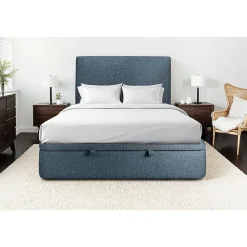 Sommier Coffre Bouclette Bleu 140x200 H39cm