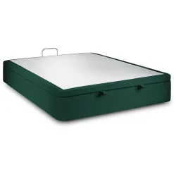Sommier Coffre Velours Vert 140x190 H39cm