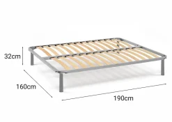 Sommier de relaxation dmora 160x190 cm 2 hauteur 21 cm