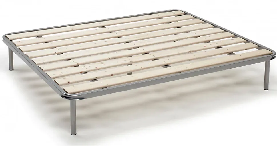 Sommier double Adeena, Sommier orthopédique à lattes rabotées, 100% Made in Italy, 120x190h31 cm