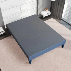 Sommier en bois Tapissier Kit 140x190 cm Coloris Gris ciment Livré en kit