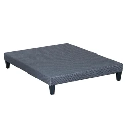 Sommier en bois Tapissier Kit 90x200 cm Coloris Gris ciment Livré en kit