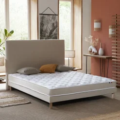 Sommier en kit à lattes beige 140 x 200