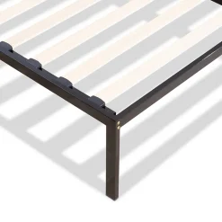 Sommier en métal avec tête de lit Quiétude 140x190 cm Livré en kit