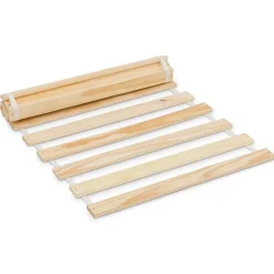 Sommier en pin massif, 15 lattes sans cadre, couchage 100 x 200 cm
