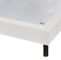 Sommier Epeda CONFORT FERME DECO NATURE 100x200 Tissu gris foncé Lattes