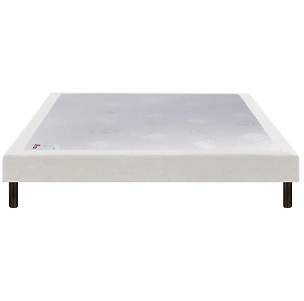 Sommier Epeda CONFORT FERME DECO NATURE 100x200 Tissu gris foncé Lattes
