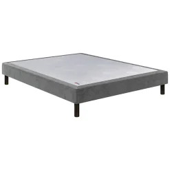Sommier Epeda CONFORT MEDIUM DECO NATURE 140x200 Gris souris Lattes