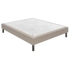 Sommier Epeda CONFORT MEDIUM DECO NATURE 140x200 Gris souris Lattes