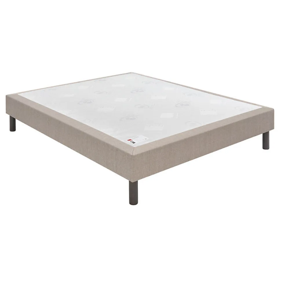 Sommier Epeda CONFORT MEDIUM DECO NATURE 140x200 Gris souris Lattes