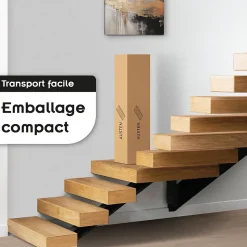 Sommier Ergonomique à Lattes Larges Et Flexibles En Bois De Bouleau 160x200 Cm Avec Pieds