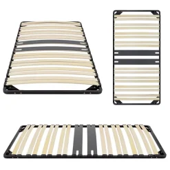 Sommier Ergonomique à Lattes Avec Zone Lombaire Renforcée 80x200 Cm