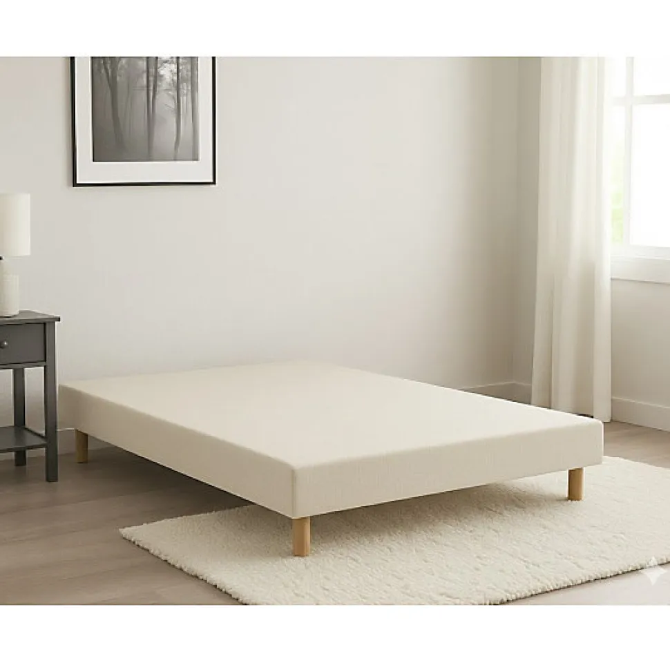 Sommier Essenzia TRADITION GRAPHIC 19cm Blanc 160x190 Lattes