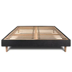 Sommier Kit Tissu Noir 150x200 H29cm