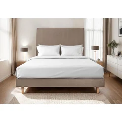 Sommier Kit Velours Taupe 160x200 H29cm