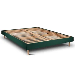 Sommier Kit Velours Vert 150x200 H29cm