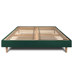 Sommier Kit Velours Vert 150x200 H29cm