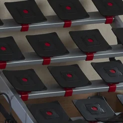 Sommier électrique à plots et matelas 100% latex 2x80x200