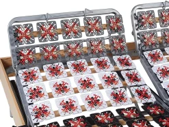 Sommier électrique de relaxation déco 2x78 plots - 2 x 90 x 200 cm - Chêne naturel - NAFURI de YSMÉE