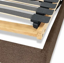 Sommier électrique Essenzia Zen DETENTE MARRON 2x90x200 Lattes