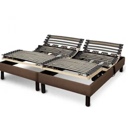 Sommier électrique Essenzia Zen EMOTION MARRON 70x190 Lattes et Plots