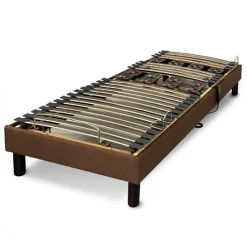 Sommier électrique Essenzia Zen EMOTION MARRON 70x190 Lattes et Plots
