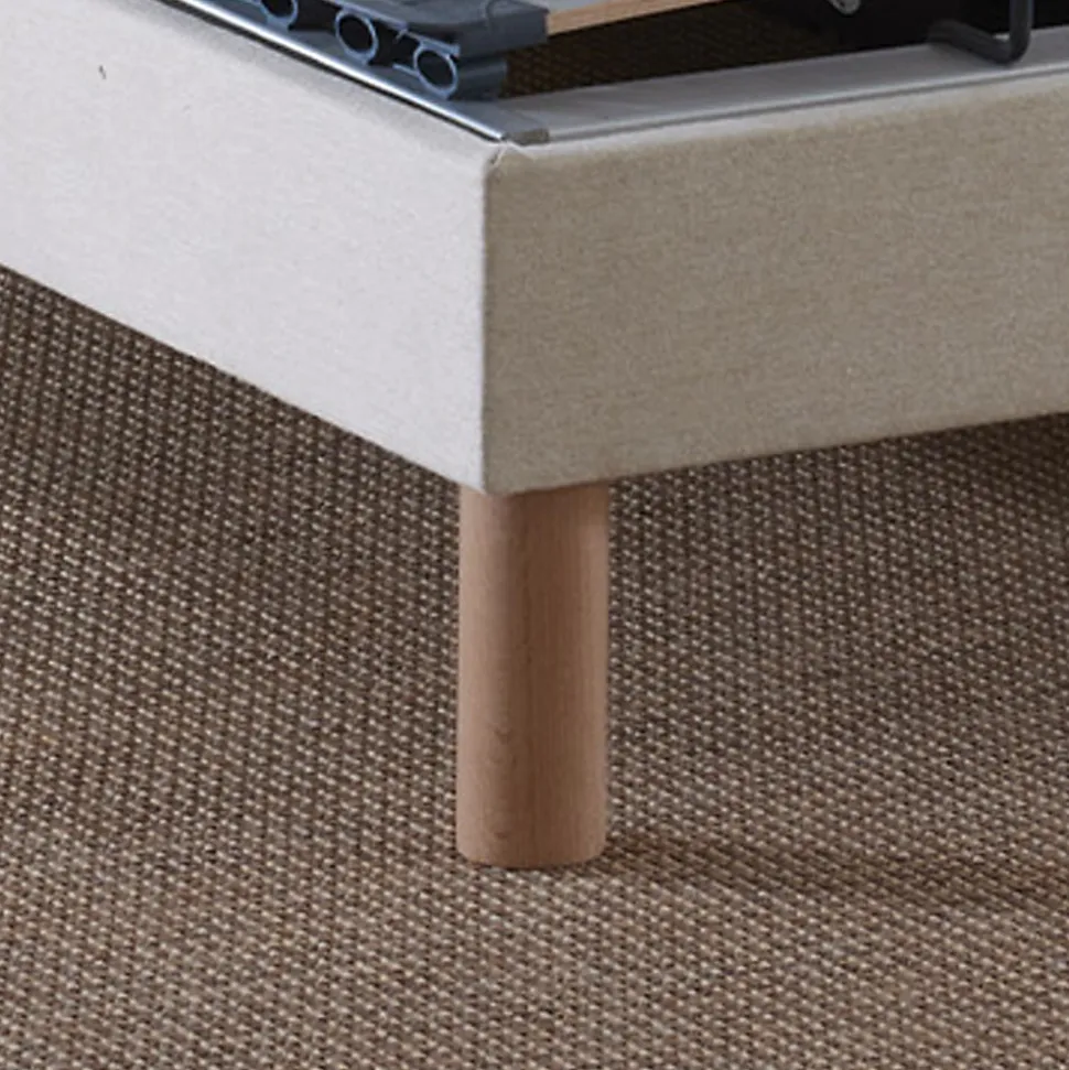 Sommier électrique relaxation lattes lisse beige 90x200