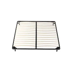 Sommier Metal 180x200 Cadre à lattes Julie - Pieds 29 cm - Épaisseur Metal 1,2 mm - 14 Lattes en 9 mm - L et Durabilité