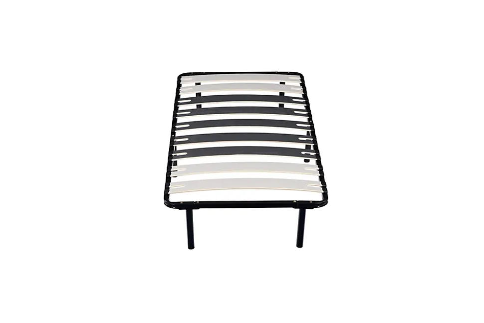 Sommier Metal 90x190 cm - 29 cm de hauteur - Compatible avec Matelas Standard - 9 Larges Lattes de 12,5 cm - Epaisseur 1,2 mm - So