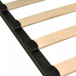 Sommier Métal RENO 140x190 cm + 1 pied amovible / Noir