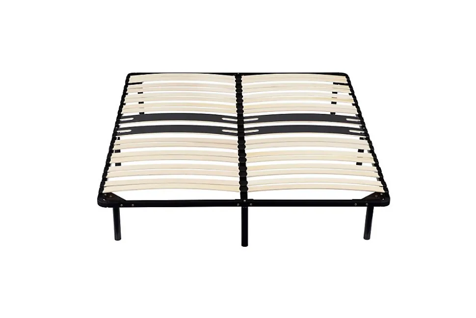 Sommier Renforce 120x190 cm - Cadre a Lattes 29 cm - Compatible avec Tous Matelas - Metal Epaisseur 1,4 mm - 18 Lattes en 9 mm - C