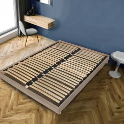 Sommier sur pied SOMKIT 160x200 / Décor Chêne grisé