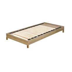 Sommier sur pied SOMKIT 90x190 / Décor Chêne blanchi