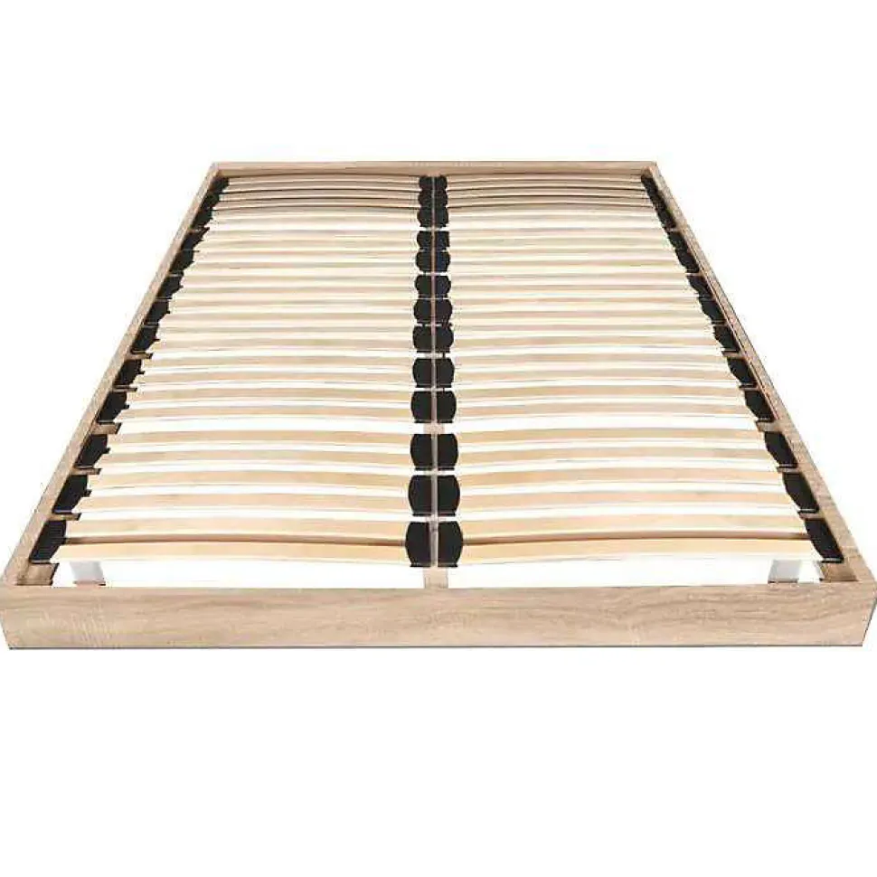 Sommier sur pied SOMKIT 140x190 / Décor Chêne blanchi