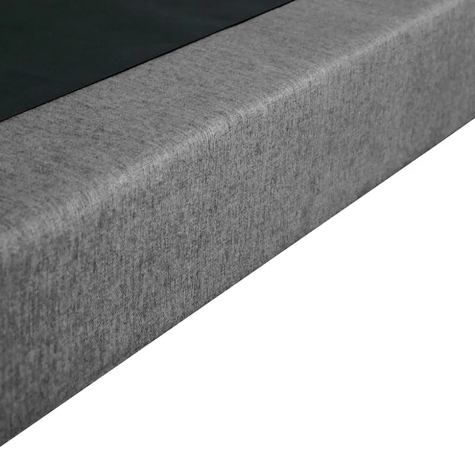 Sommier tapissier à lattes fixes 180x200 gris chiné