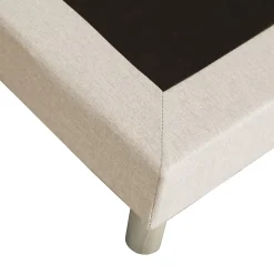 Sommier tapissier à lattes fixes 140x200 beige