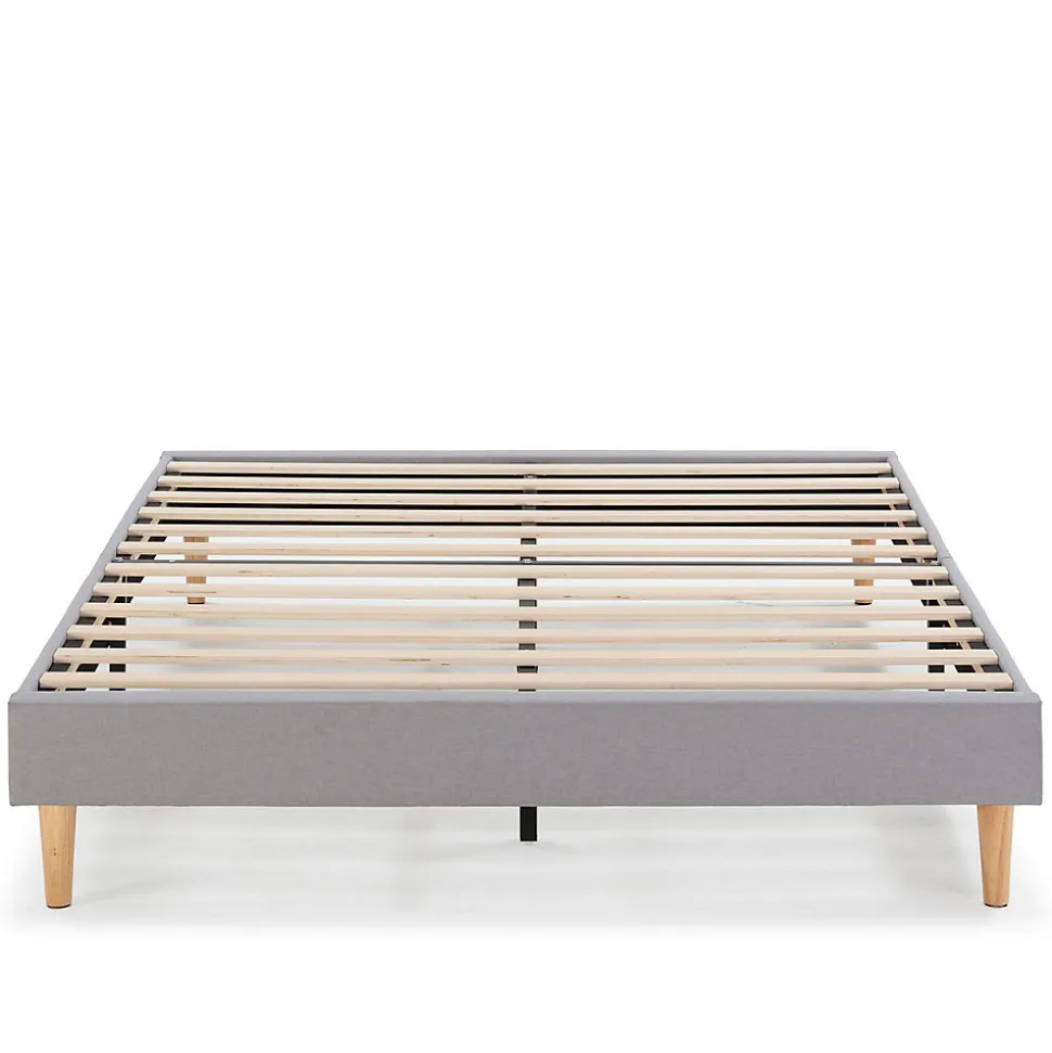 Sommier tapissier Aura 150x190 cm Gris clair, Hauteur 30 cm