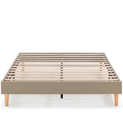 Sommier tapissier Aura 140x200 cm Beige, Hauteur 30 cm